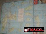 Mapa vintage ESSO de islas del Caribe