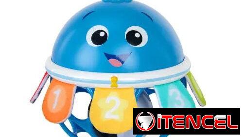 Baby Einstein Ocean Explorers Opus Jingle Shake Rattle Toy 0m+ 11 cm
