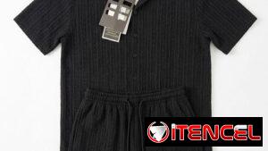 Conjunto de Tela Calada Estilo Resort (Camisa y Short) nueva