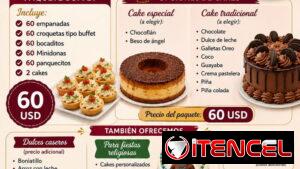 Buffet para Eventos, Fiestas Religiosas o personalizado.