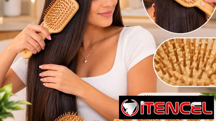 Juego de peines bambú para el cuidado del cabello .  15 Usd
