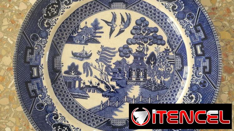 🪞 Plato Decorativo: Buffalo Pottery 🇺🇸 (1916) – Tel: 5358 0956 – Vedado