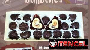 Elegante Caja de Regalo con Bombones.