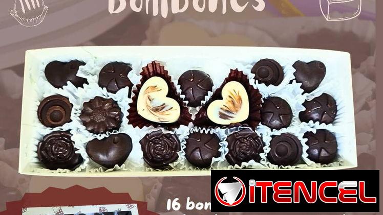 Elegante Caja de Regalo con Bombones.