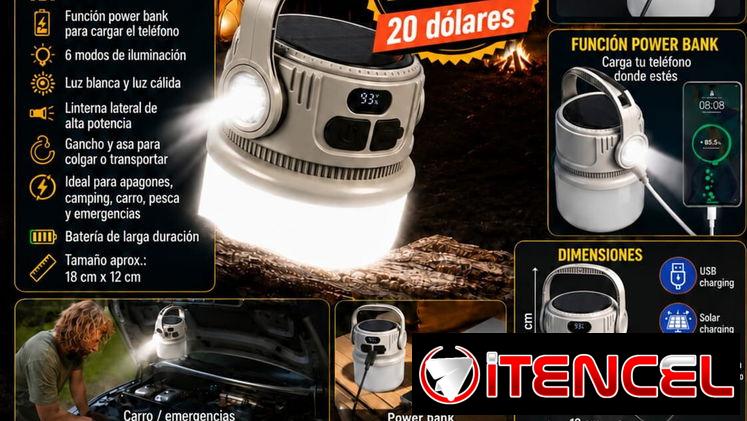 Lámparas recargables con paneles solares y con función de Power Bank — foto 2