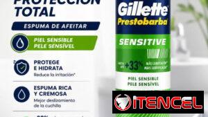 Espuma de Afeitar Gillete Prestobarba (para pieles sensibles)