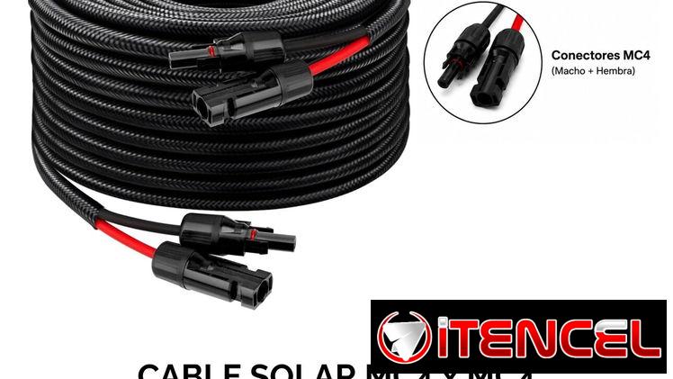 CABLE SOLAR MC4 x MC4 PARA PANELES SOLARES