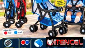 COCHECITO DE BEBÉ TC-0012 - DISPONIBLES EN ROJO Y AZUL.  TENEMOS MENSAJERÍA, DAMOS FACTURA Y GARANTÍA. 📲 54833699