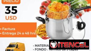 Freidora de aceite con canasta Escurridor Bee Electrics