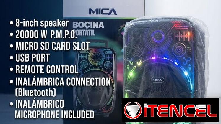 Bocina portatil de 8 pulgadas