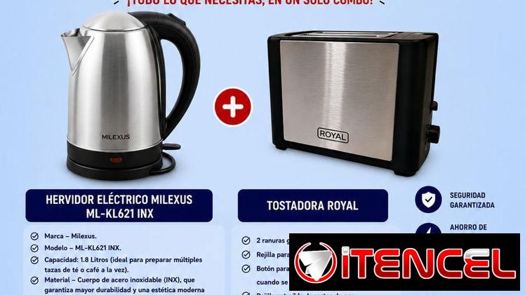 Combos de elctrodomesticos: Freidora mas arrocera, lavadora mas calentador de agua.