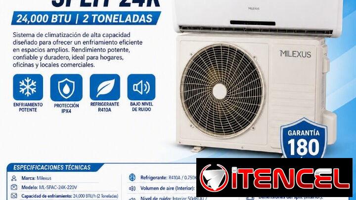 AIRE ACONDICIONADO 2 TONELADAS. SPLIT DE 2 TONELADAS Milexus — foto 1