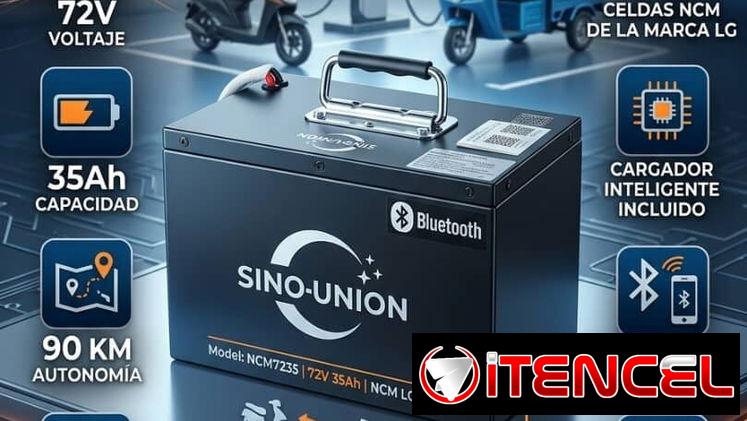 Bateria para motos 72×35 90klm