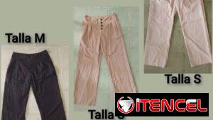Pantalones de vestir de mujer beige, negro y carmelita ($4000)