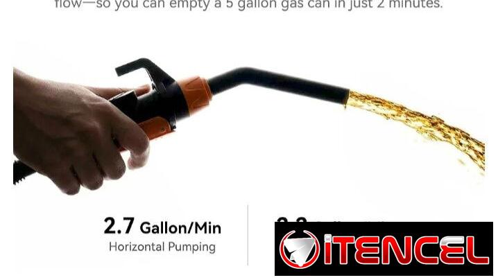Bomba de Transferencia de Combustible. Portátil y Recargable