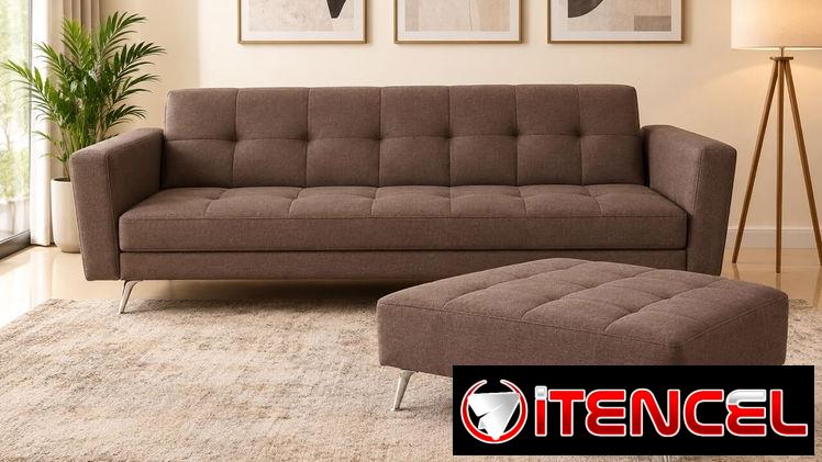 Sofá Cama con Puff con mensajería gratis — foto 2