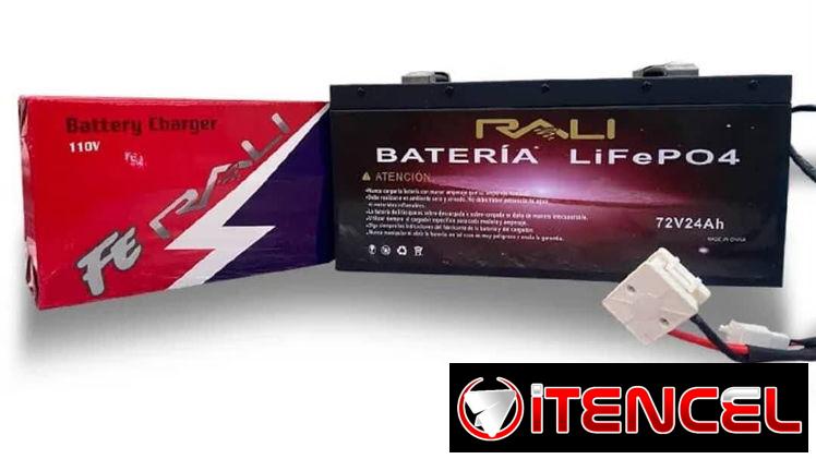 BATERIA DE MOTO RALI 72V 24AH LiFePO4