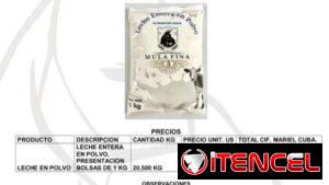‼️Venta mayorista por contenedores de leche entera en polvo‼️Registrada ante el INHEM‼️Más detalles en la imagen‼️