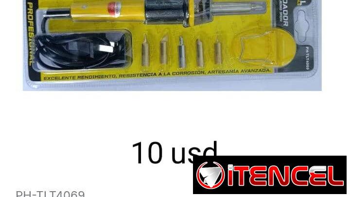 Cautín de 110v con juego de puntas