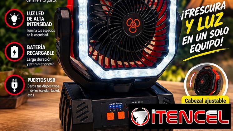 ☀️ ¡VENTILADOR RECARGABLE F6S DISPONIBLE!