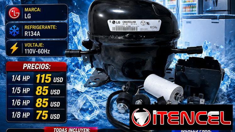 ✅ DALE VIDA ✅ NUEVAMENTE A TU FRIO O NEVERA . MAQUINAS LG 1/4-1/5-1/6-1/8 TODAS R134A - 110V / 60HZ. TEL 54833699