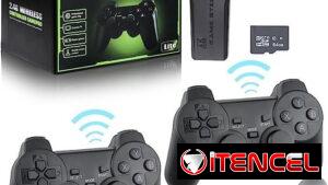 👾 GAME STICK 64GB 👾 CONSOLA INALAMBRICA + 2 MANDOS 👾 + 10000 JUEGOS 👾 5887.23.60