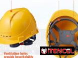 Set de casco + gafas + chaleco reflectante.