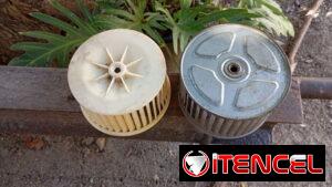 Ventilador para fan de aire acondicionado de pared.