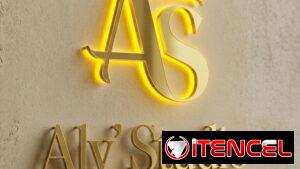 Carteles⭐ 3D Corpóreos. Con Iluminación o sin Iluminación