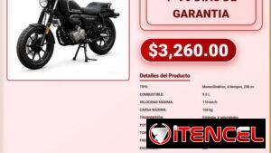 MOTOR KRATHOS 250 CC 90 DÍAS GARANTÍA 3260 USD MOTOR KRATHOS 250CC 195X110X76 CM 9.5 L NEGRO VPT-0229