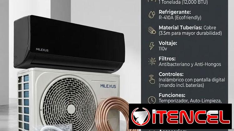 *Split Milexus de 1 Tonelada 110v* - Precio 390 USD - Con transporte - Garantía 1 mes *Zelle y MN*❌️