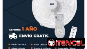 🌬️ Ventilador de pared EON 18 pulgadas con control remoto 🚚