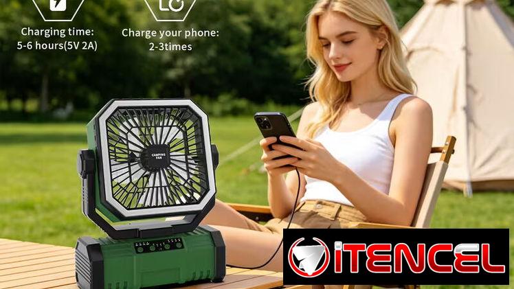 Ventilador Recargable 20000mah con BT para musica