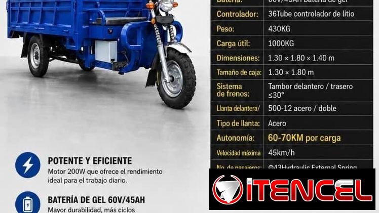 Triciclo es sin cola y sin reserva llegar y recoger