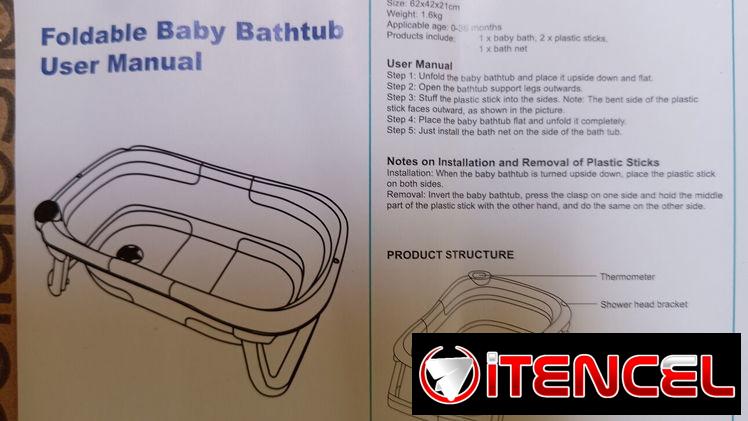 Bañadera plegable para bebé (nueva en su caja)