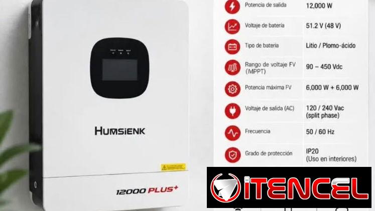 Inversor de 12kw marca Humsienk de 110 y 220v/ Ventas