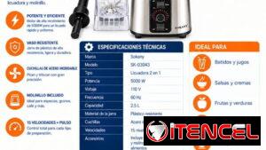 Licuadora 2 en 1