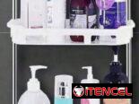 🧴Organizador multifuncional  ✅Plástico y metal  ✅Blanco hueso 🤍 🏷️$17 usd