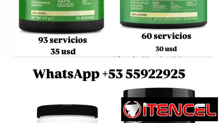 Creatine Micronized Optimum Nutrition y Nutricost