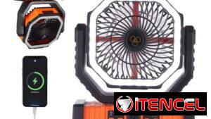 Ventilador recargable modelo F6 de 20000mah a 55 usd