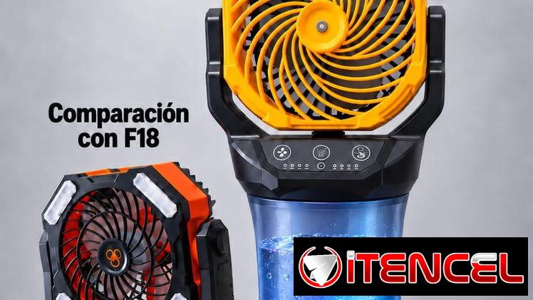 Ventilador  Recargable con nebulizador