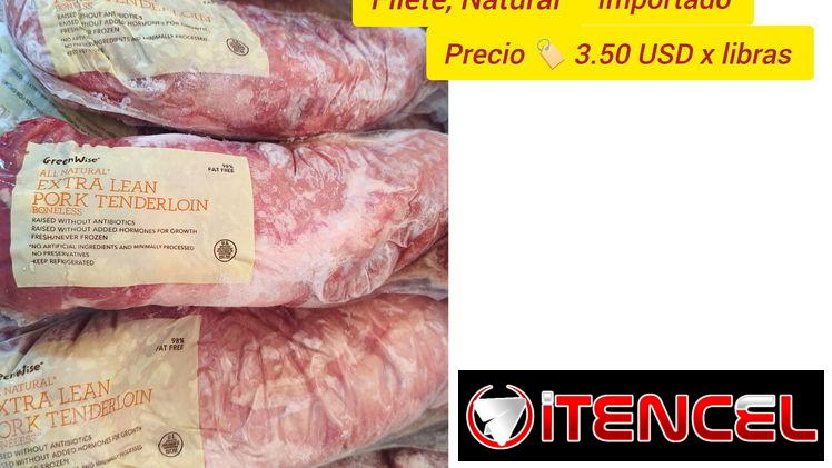 Carne de cerdo: Lomo de cerdo importado, Pechuga de pollo , Solomillo de cerdo importado. — foto 2