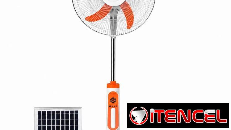 🌬️ VENTILADOR RECARGABLE 16" DE PEDESTAL