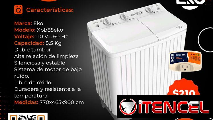 🧼 LAVADORA SEMIAUTOMÁTICA EKO 8.5 KG. ENTREGA GRATIS FACTURA Y GARANTÍA. TLF 54833699