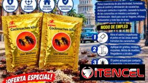Veneno para Cucarachas paquetes en Polvo. Combo para Alta infectacion