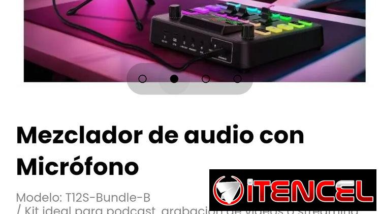 Mezclador de audio con Micrófono Modelo: T12S-Bundle-B
