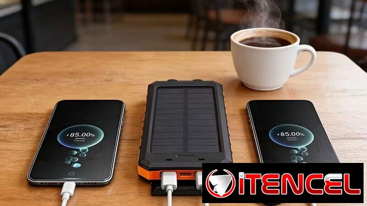 Cargador Power  Bank de 40 000 mAh con Panel Solar