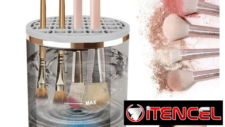 Limpiador eléctrico de brochas de maquillaje