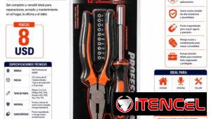 JUEGO DE DESTORNILLADORES Y PINZA MS PROFESSIONAL MS-24001