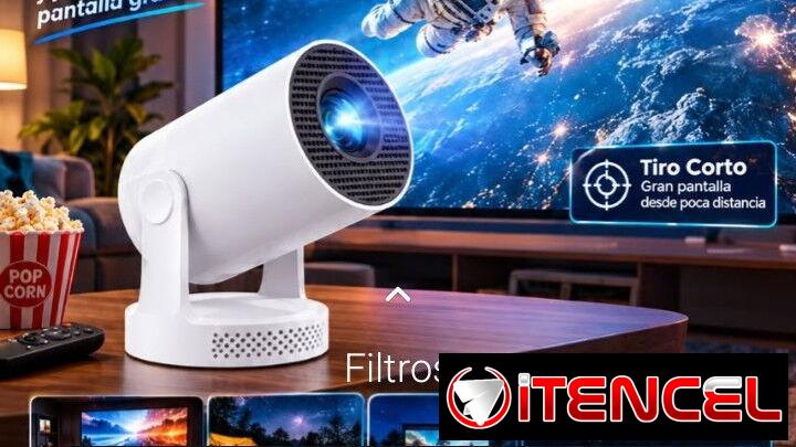 Proyector HY300ultra de Tiro Corto con Android 11, 300 ANSI, Wifi 6, 1280*720P, BT5.4, Alta Definición 🎥🎈🏡